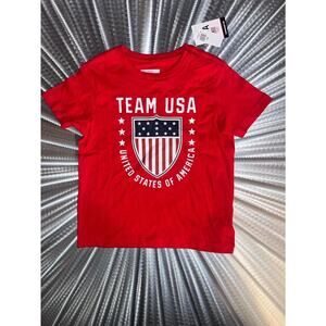 Team USA Boys XS (5) United States Olympics Red T-shirt - NEW!